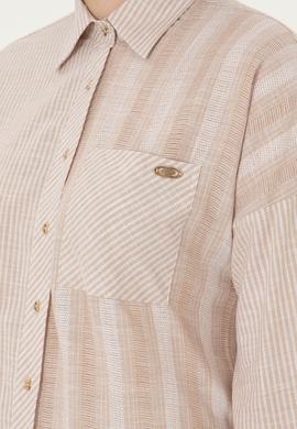 Kadın Kum Uzun Kollu Gömlek - 50294031010