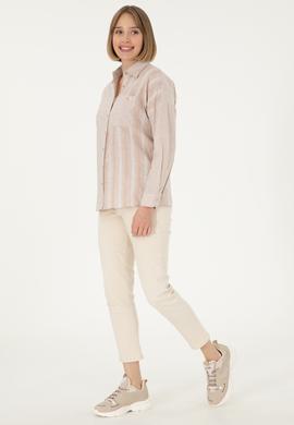 Kadın Kum Uzun Kollu Gömlek - 50294031010