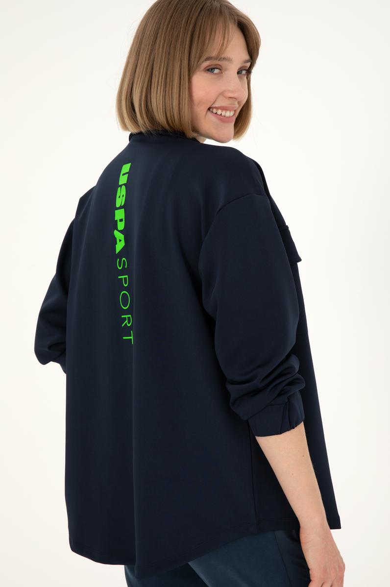 Kadın Lacivert Örme Gömlek