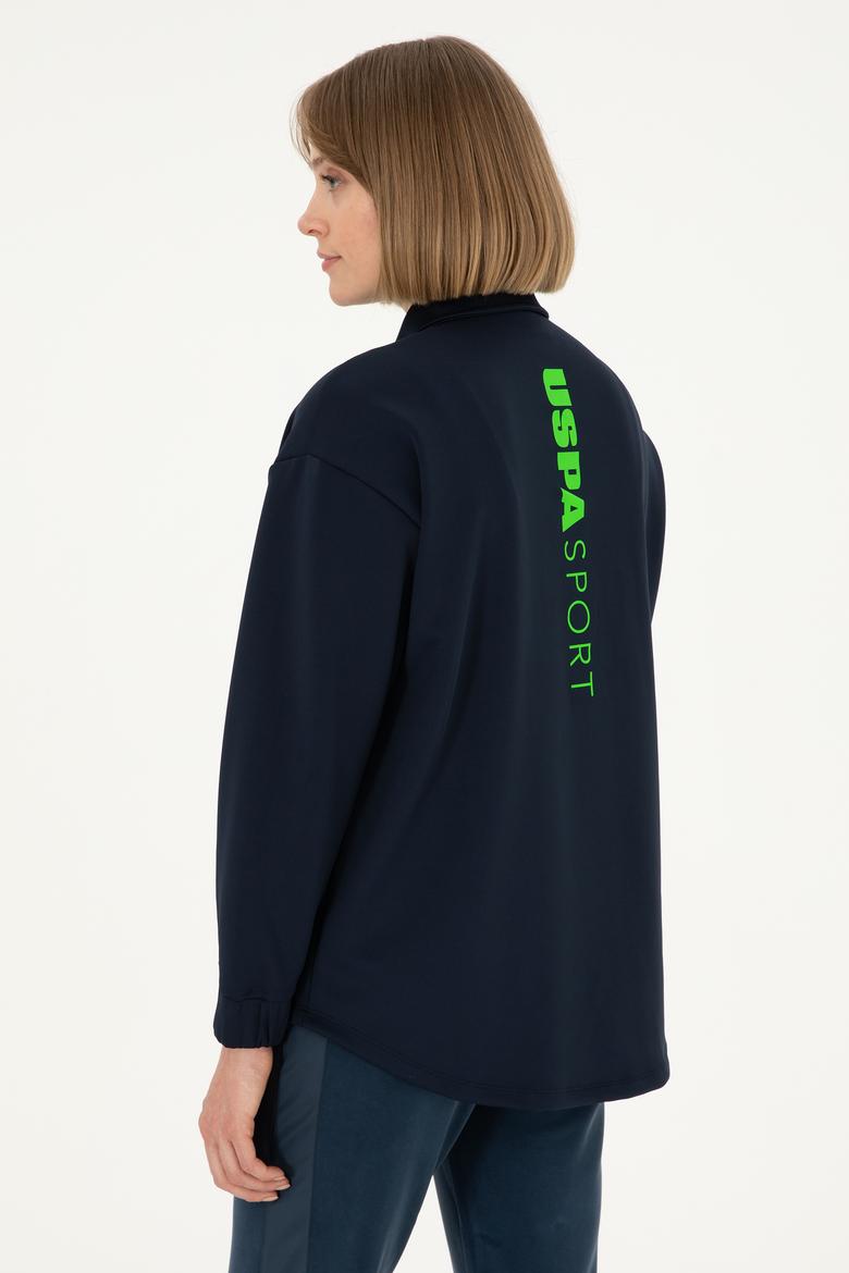 Kadın Lacivert Örme Gömlek - 50292455014