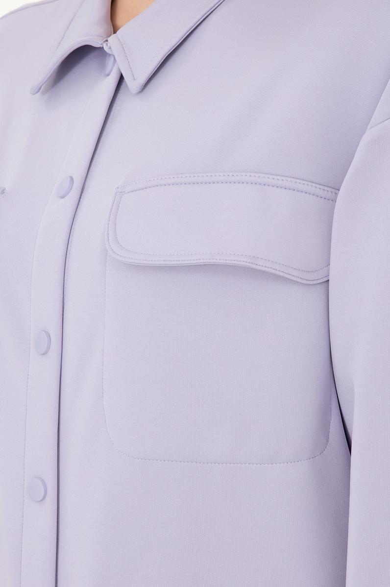 Kadın Lila Örme Gömlek