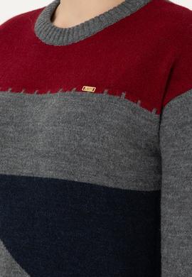 Kadın Lacivert Bisiklet Yaka Kazak - 50291575004