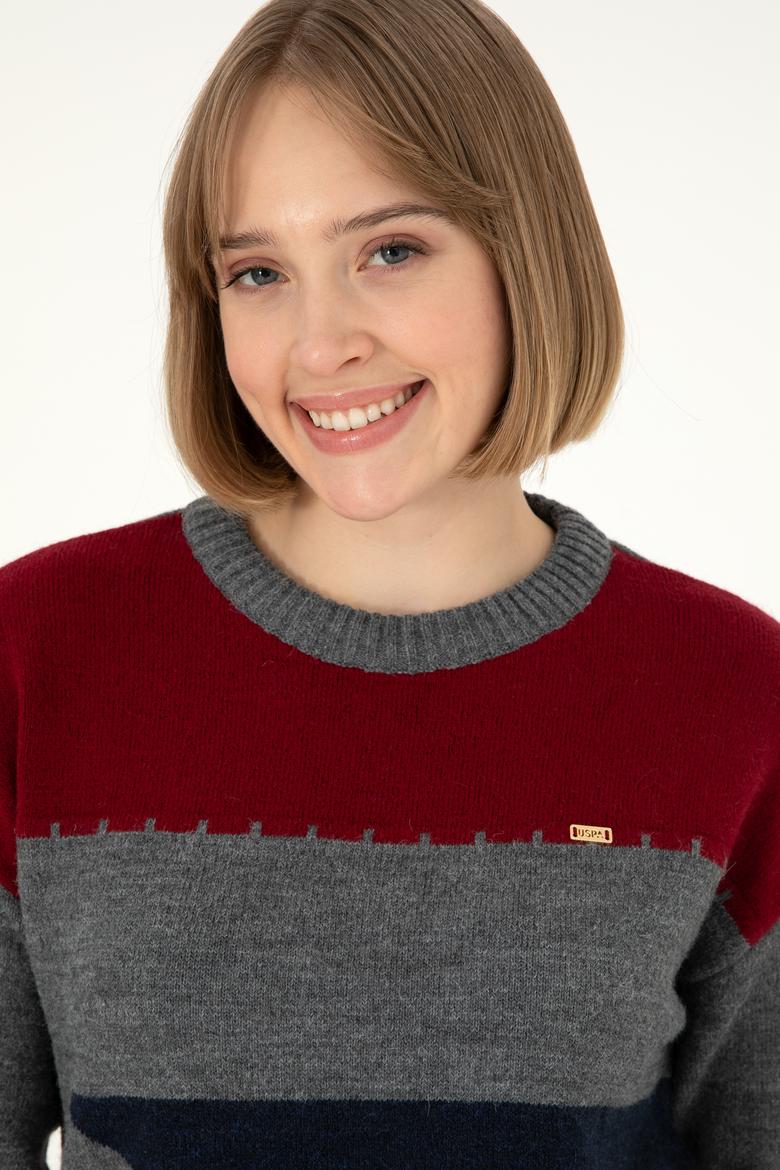 Kadın Lacivert Bisiklet Yaka Kazak - 50291575004