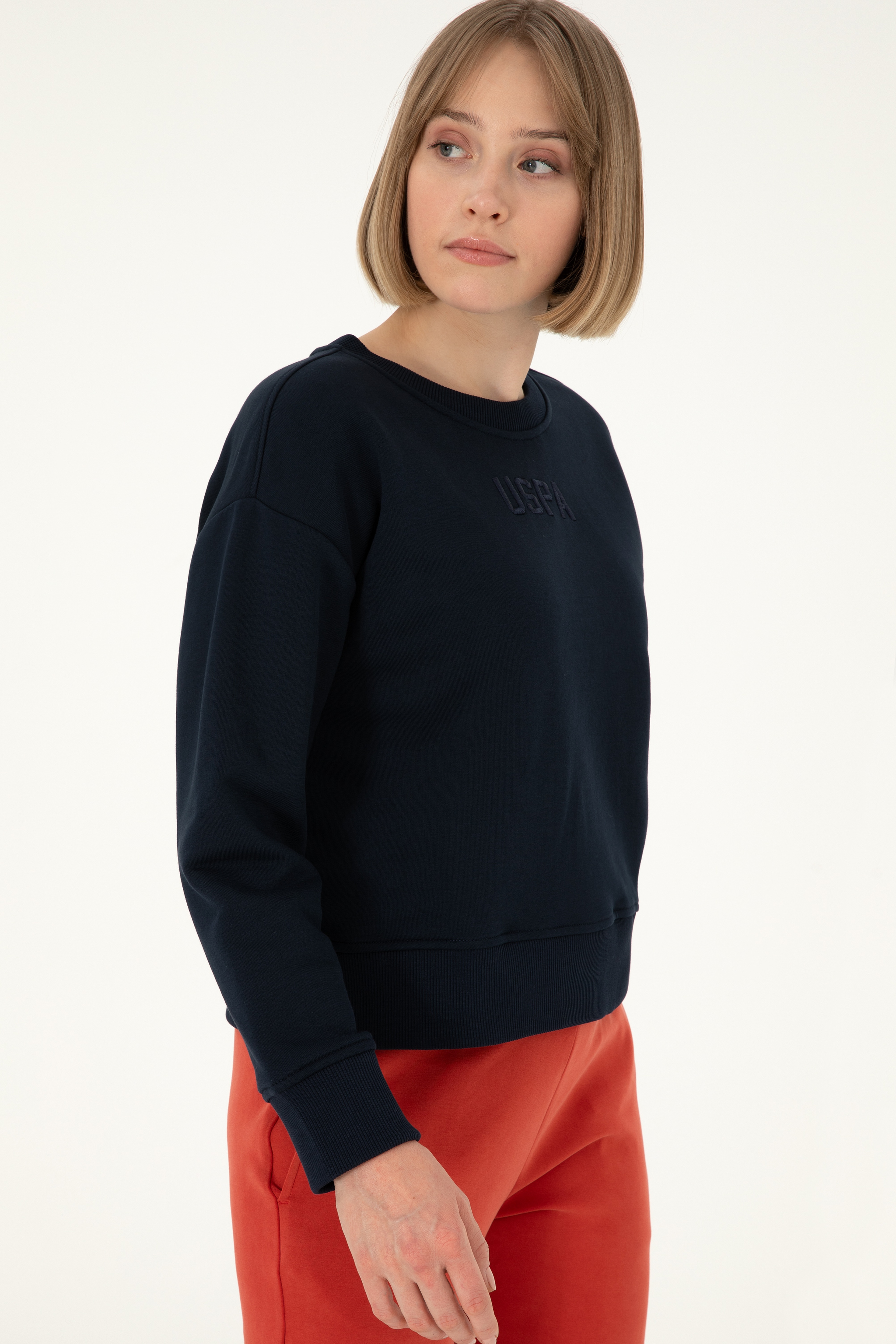 Kadın Lacivert Sweatshirt - Image 3