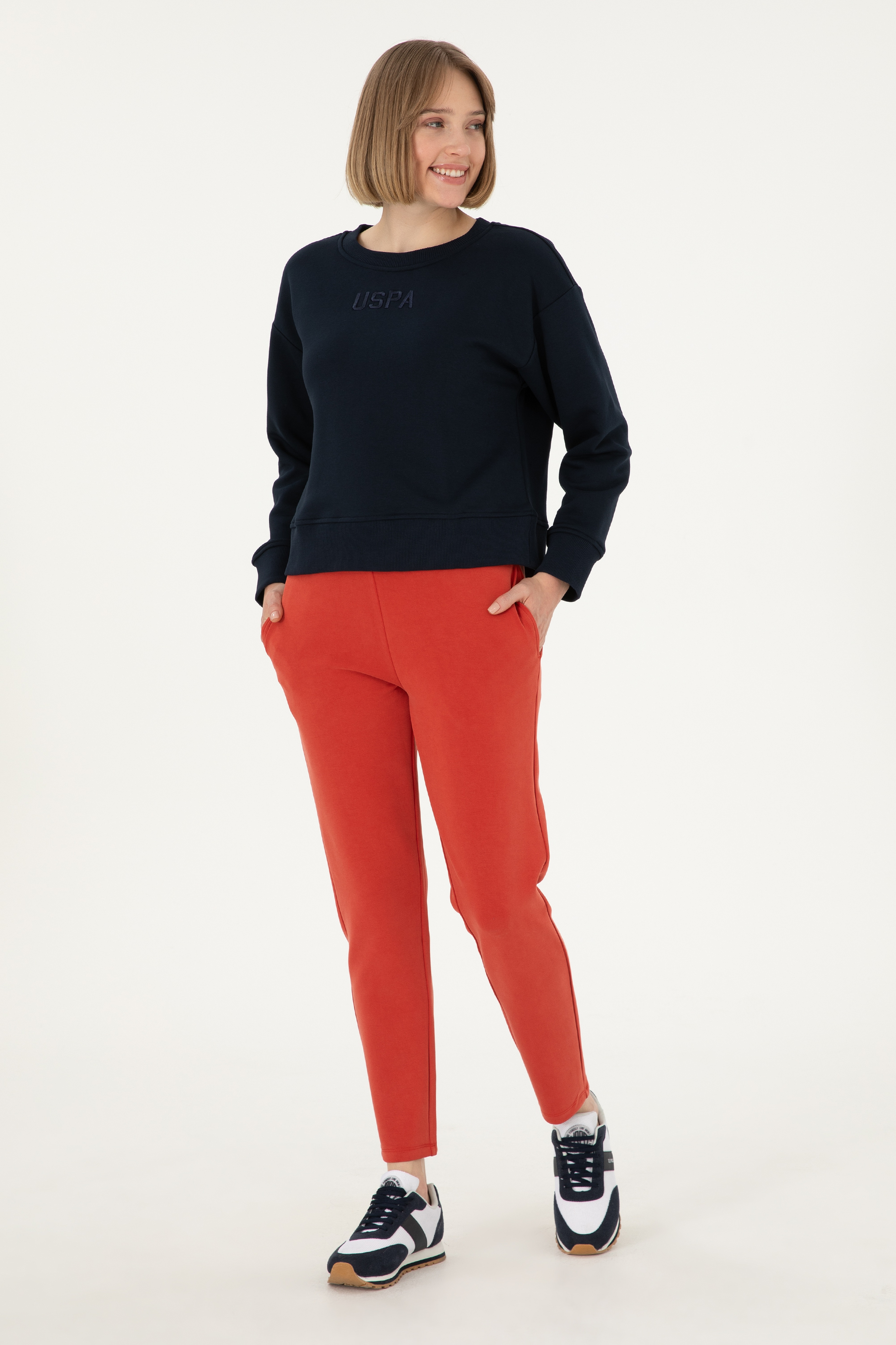 Kadın Lacivert Sweatshirt - Image 4