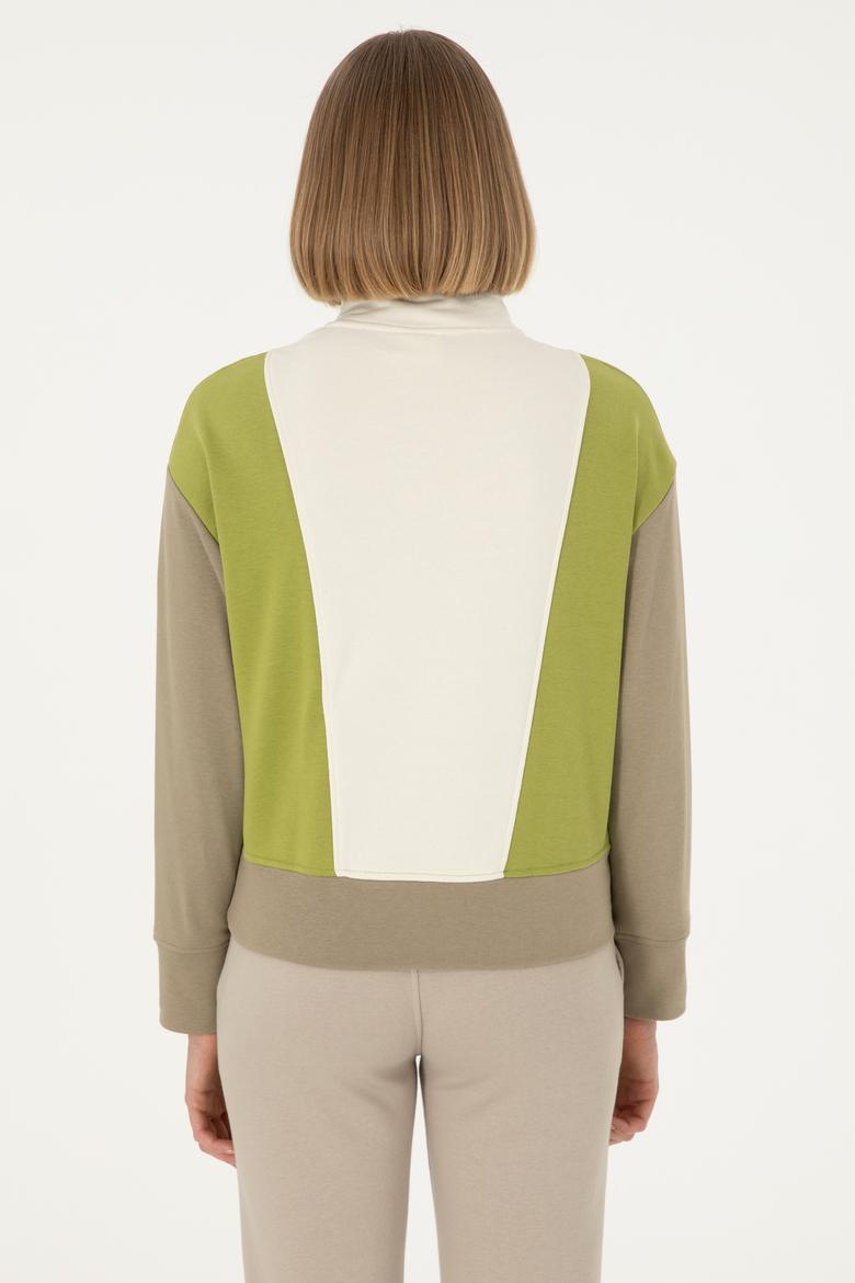Kadın Fıstık Yeşili Sweatshirt - 50291260013