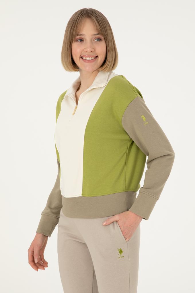 Kadın Fıstık Yeşili Sweatshirt