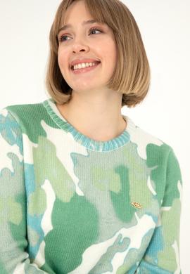 Kadın Mint Bisiklet Yaka Kazak - 50293091018