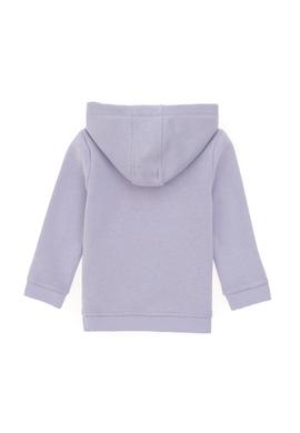 Kız ÇoBebek Lila Kapüşonlu Şardonlu Basic Sweatshirt - 50296408051