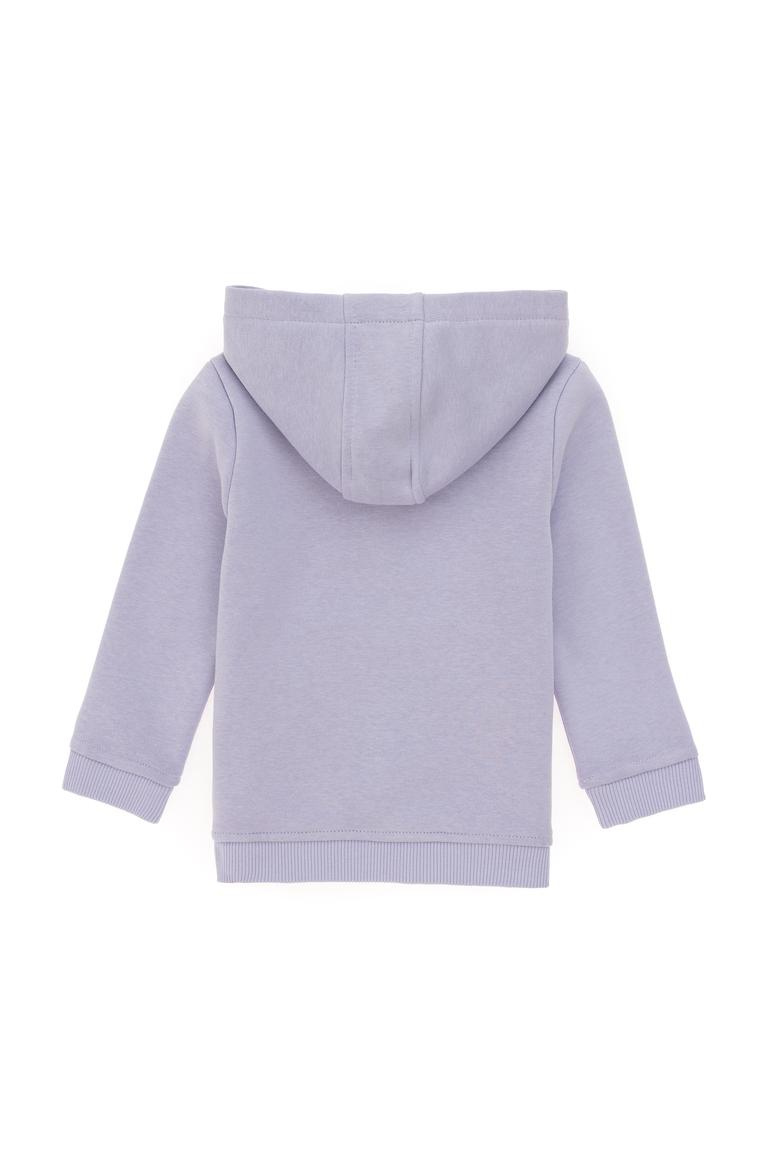 Kız ÇoBebek Lila Kapüşonlu Şardonlu Basic Sweatshirt - 50296408051