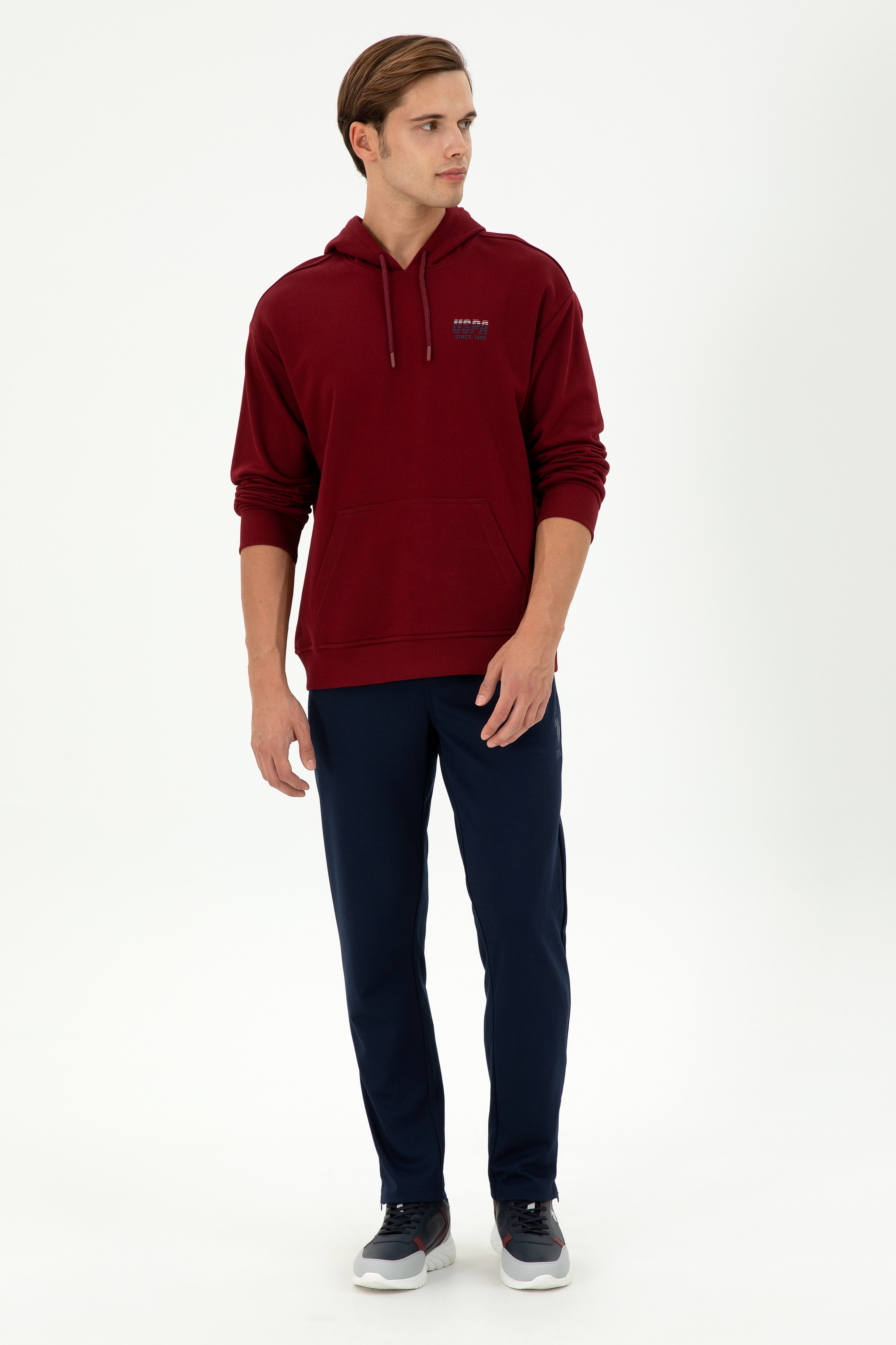 Erkek Bordo Sweatshirt
