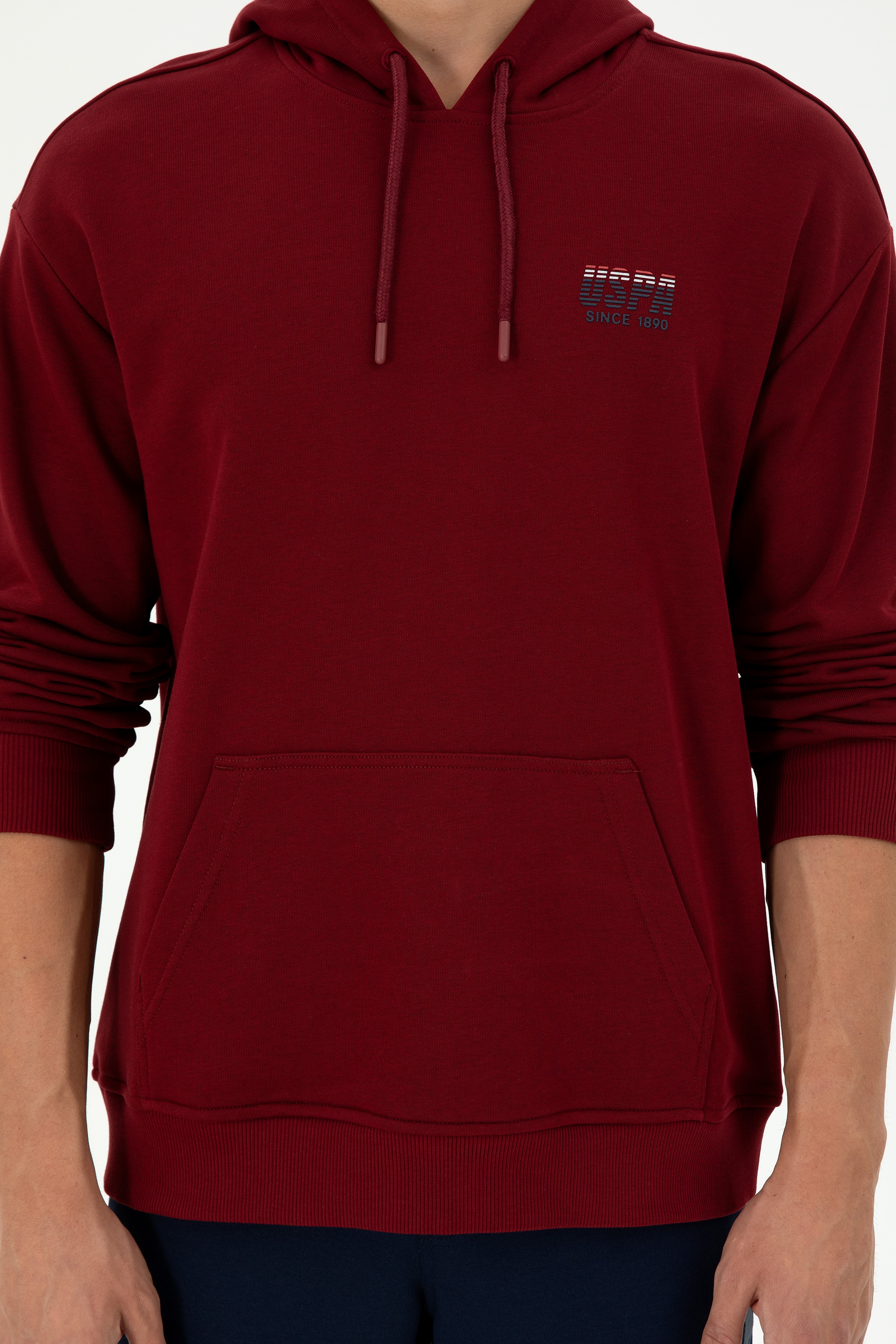 Erkek Bordo Sweatshirt - Image 6