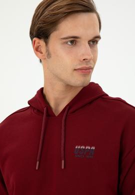 Erkek Bordo Sweatshirt - 50293442036