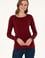 Kadın Bordo Bisiklet Yaka Kazak