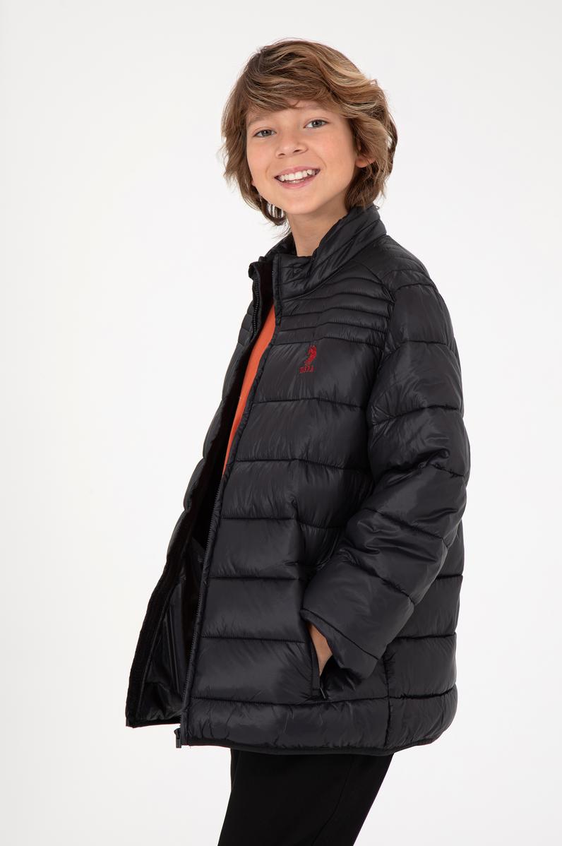 Erkek Çocuk Siyah Mont