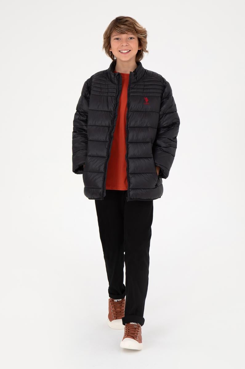 Erkek Çocuk Siyah Mont