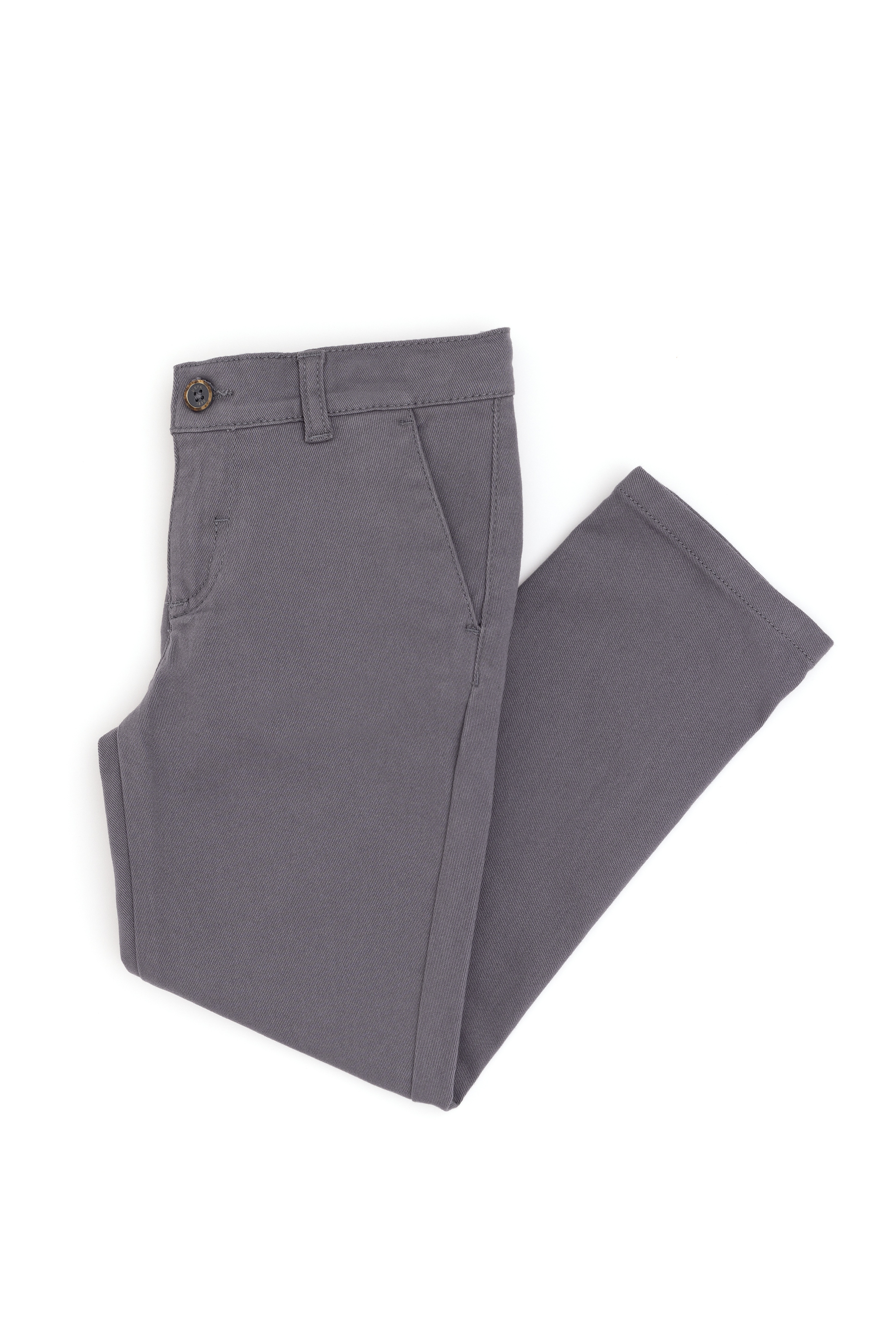 Erkek Çocuk Gri Kanvas Pantolon - Image 3