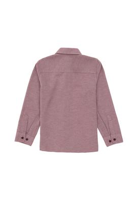 Erkek Çocuk Bordo Uzun Kollu Basic Gömlek - 50297377027