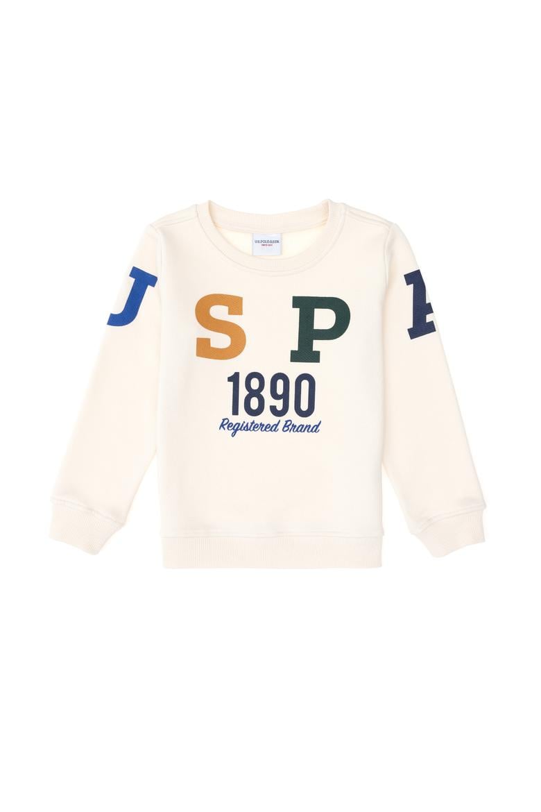 Erkek Çocuk Krem Bisiklet Yaka Tişört - 50293497005