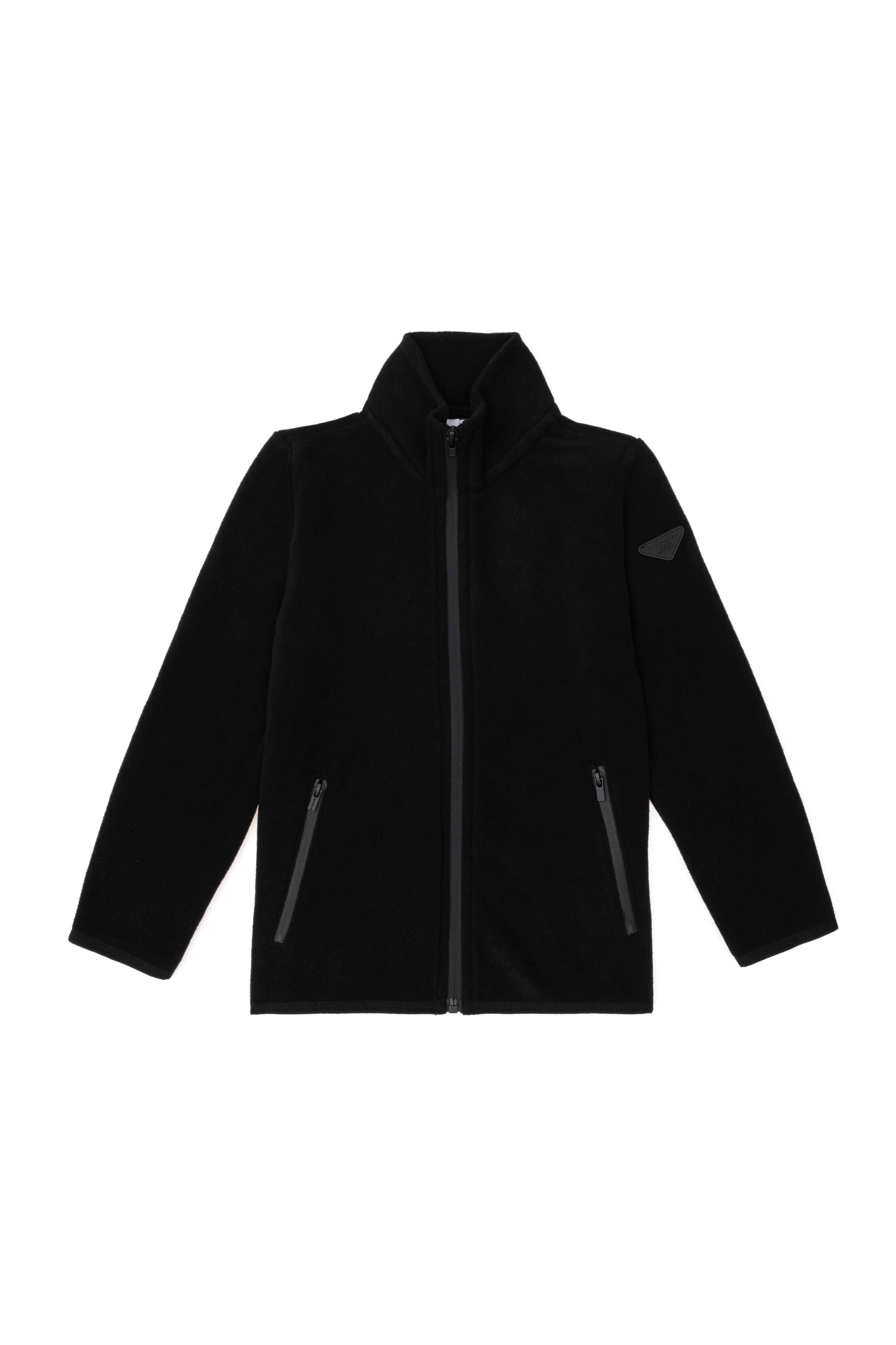 Erkek Çocuk Fermuarlı Siyah Polar Sweatshirt
