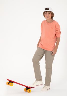 Erkek Çocuk Açık Haki Kanvas Pantolon - 50298564047