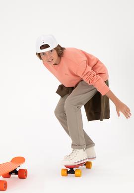 Erkek Çocuk Açık Haki Kanvas Pantolon - 50298564047