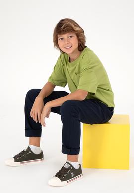 Erkek Çocuk Lacivert Kanvas Pantolon - 50298564015