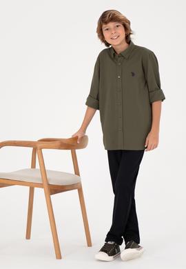 Erkek Çocuk Lacivert Kanvas Pantolon - 50298548032