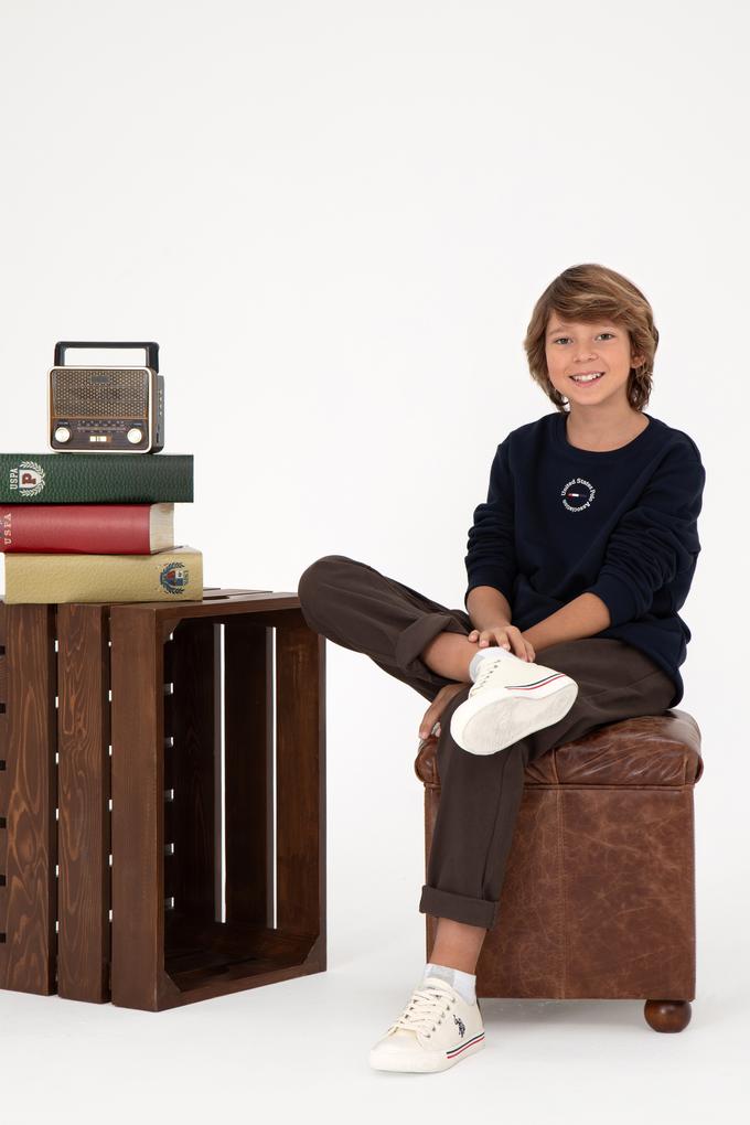 Erkek Çocuk Kahverengi Kanvas Pantolon