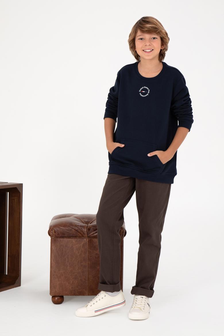 Erkek Çocuk Kahverengi Kanvas Pantolon - 50298564035