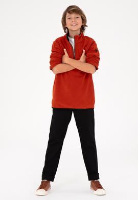 Erkek Çocuk Siyah Kanvas Pantolon - 50298539011