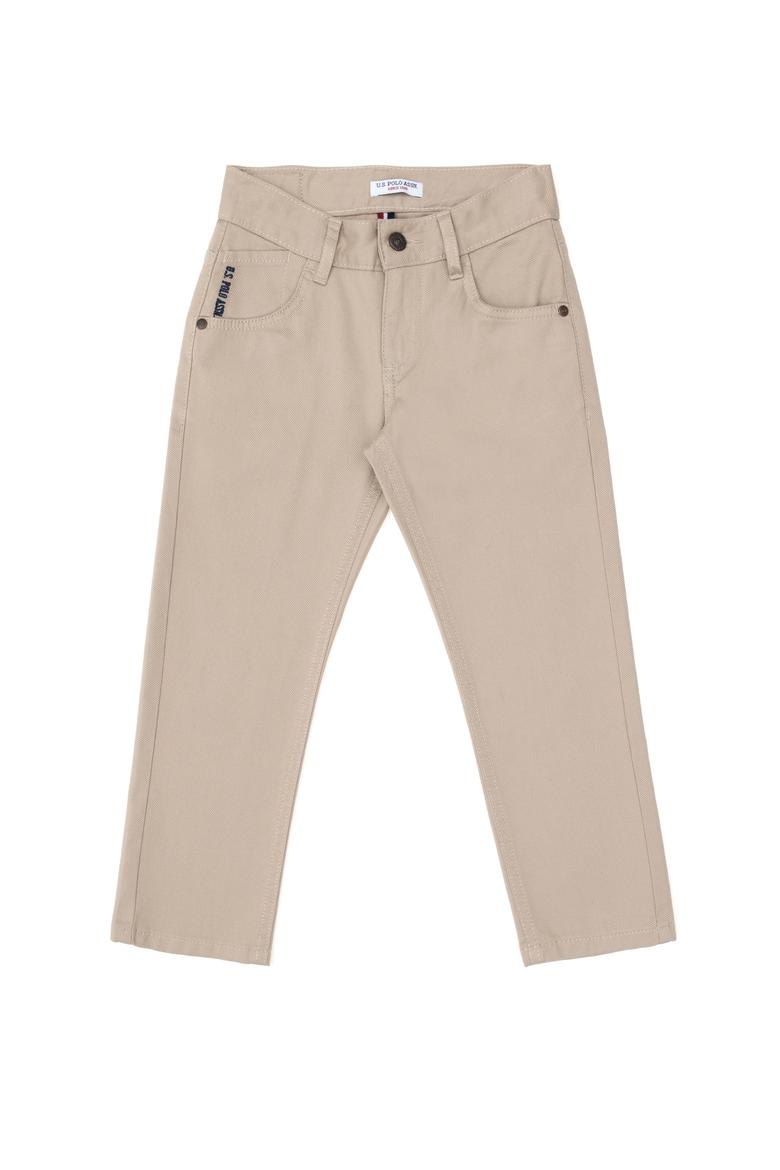 Erkek Çocuk Koyu Bej Kanvas Pantolon - 50298539043