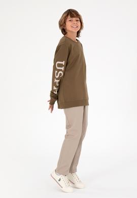 Erkek Çocuk Koyu Bej Kanvas Pantolon - 50298539043