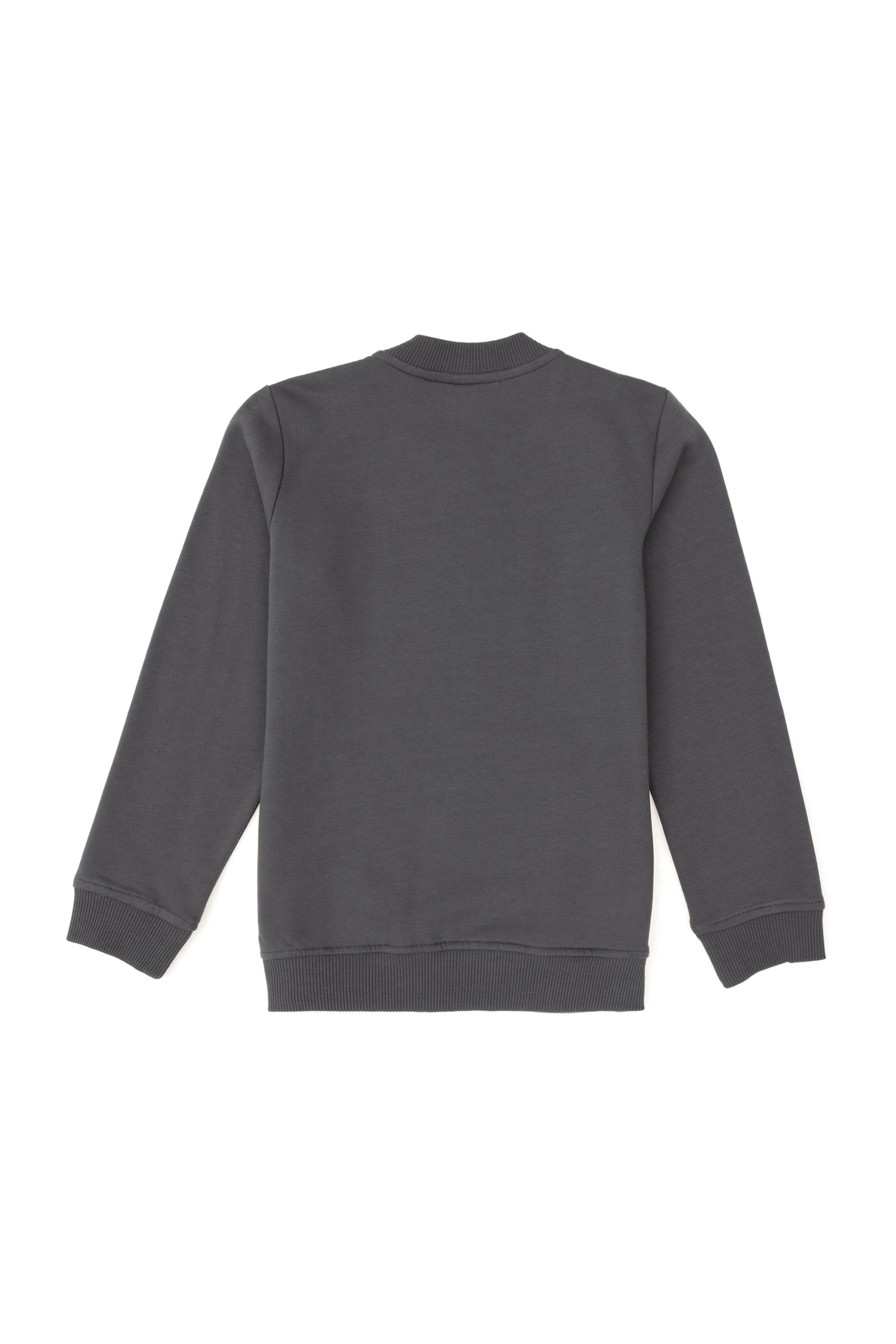 Erkek Çocuk Yarım Fermuarlı Antrasit Sweatshirt
