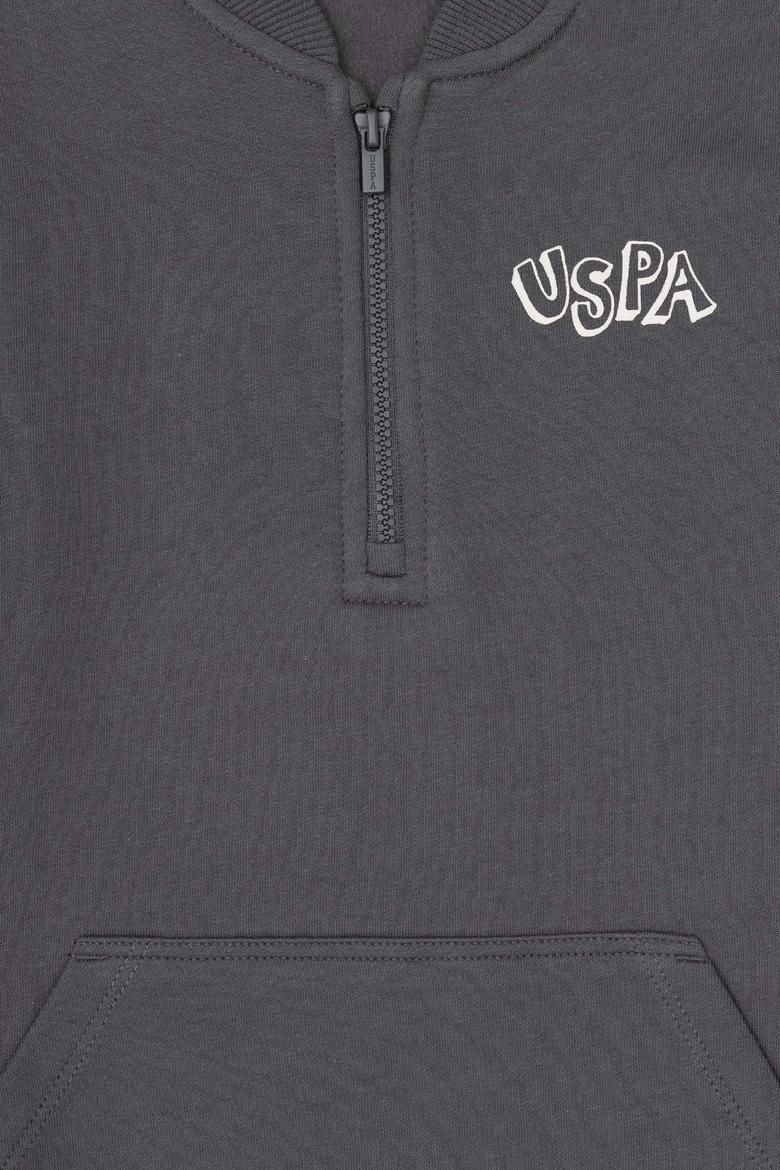 Erkek Çocuk Yarım Fermuarlı Antrasit Sweatshirt - 50293774003