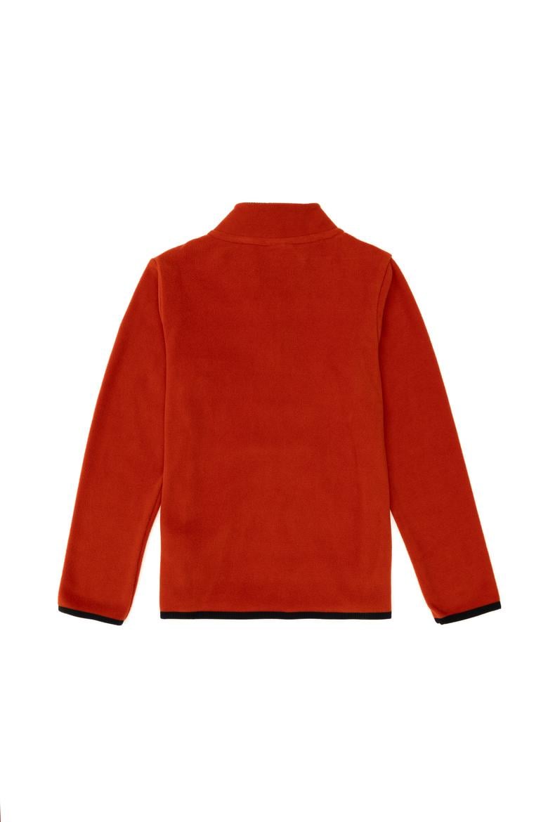 Erkek Çocuk Yarım Fermuarlı Kiremit Polar Sweatshirt - 50298060083