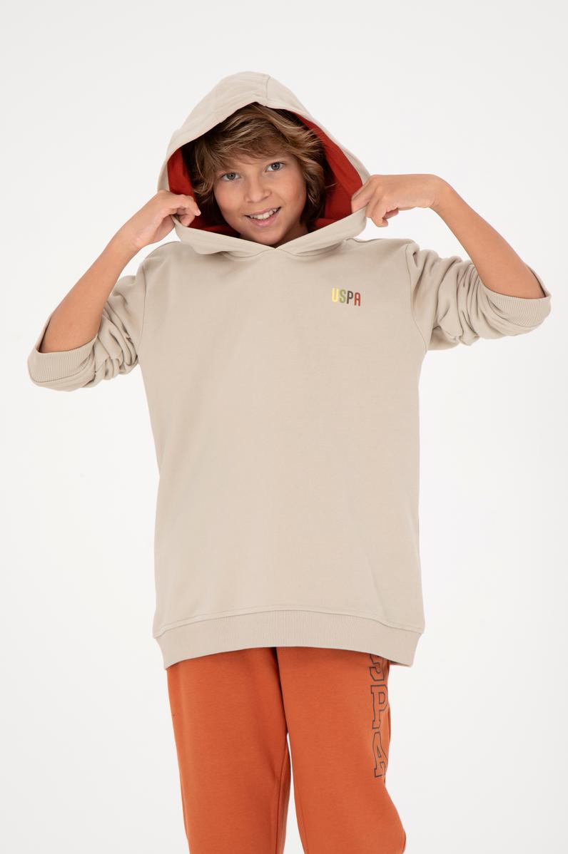 Erkek Çocuk Taş Kapüşonlu Sweatshirt