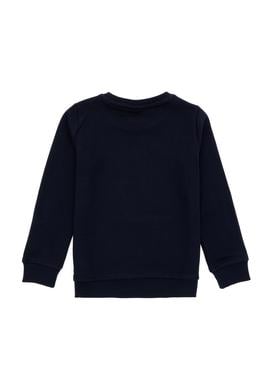 Erkek Çocuk Lacivert Basic Bisiklet Yaka Sweatshirt - 50293592018