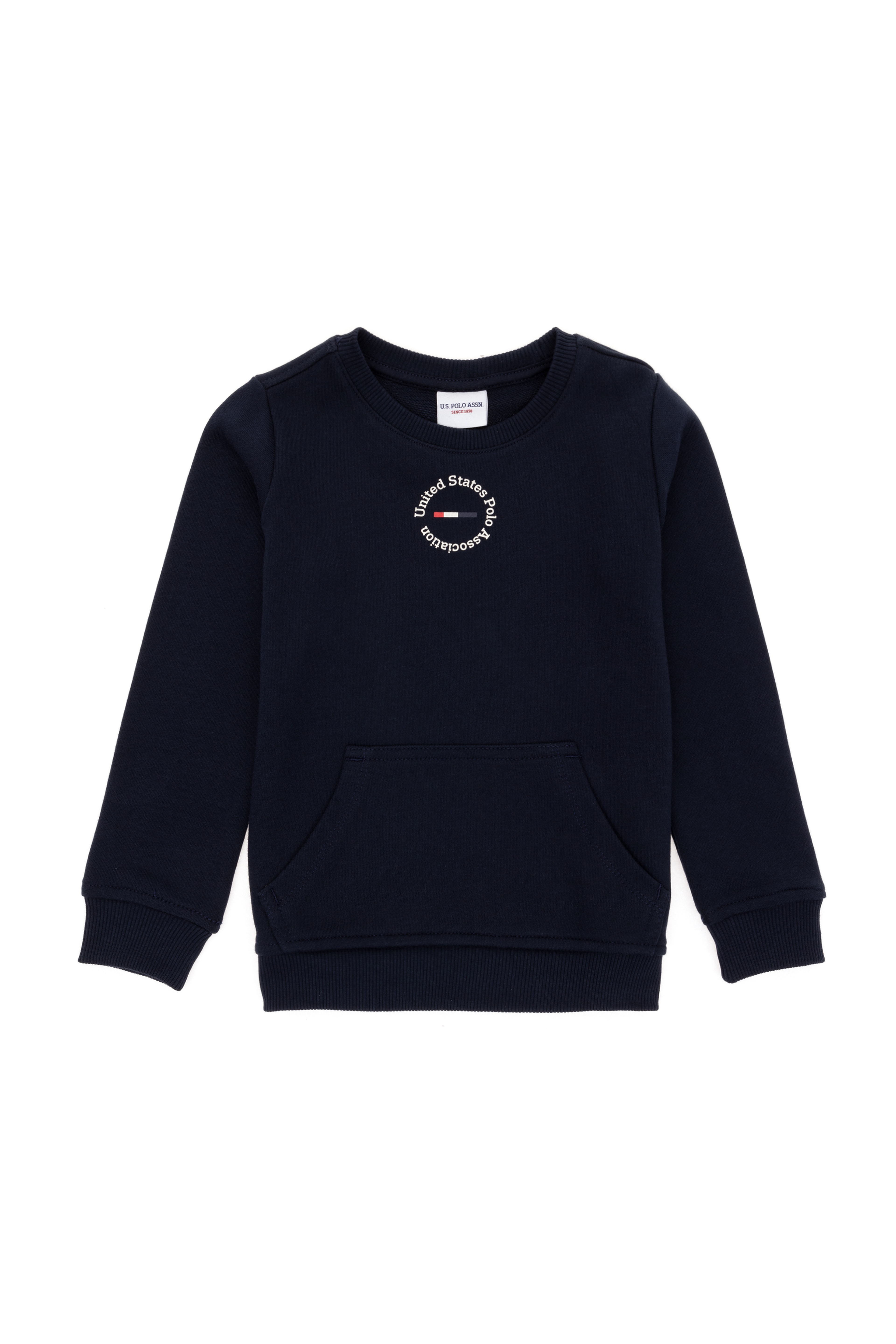 Erkek Çocuk Lacivert Basic Bisiklet Yaka Sweatshirt
