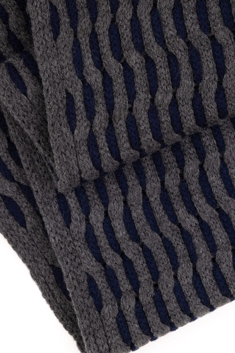 Erkek Antrasit Melanj Kaşkol - 50292954001