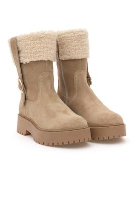 Kadın Bej Süet Bot - 50295234017