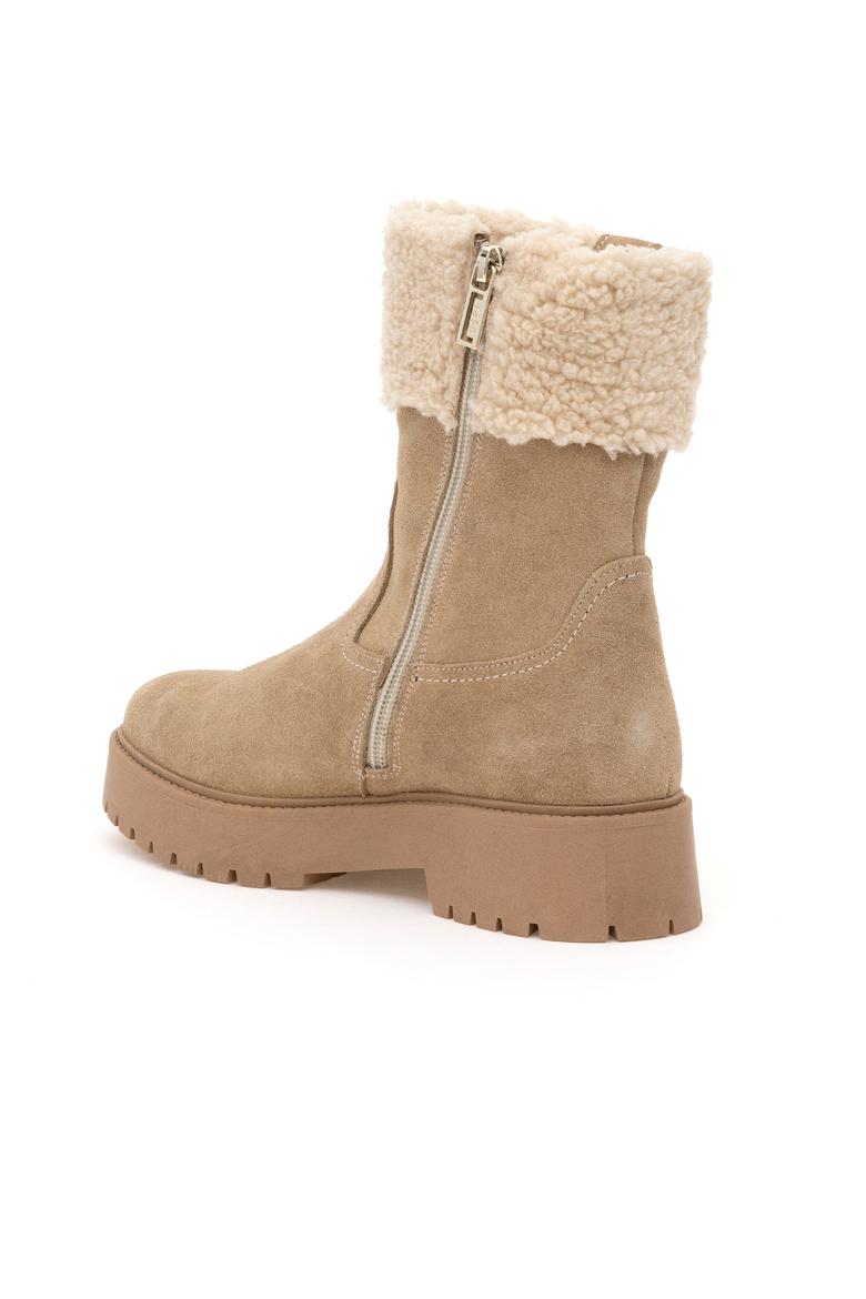 Kadın Bej Süet Bot - 50295234017