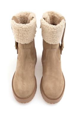 Kadın Bej Süet Bot - 50295234017