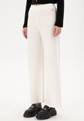 Kadın Kum Loose Fit Triko Pantolon - 50297151012