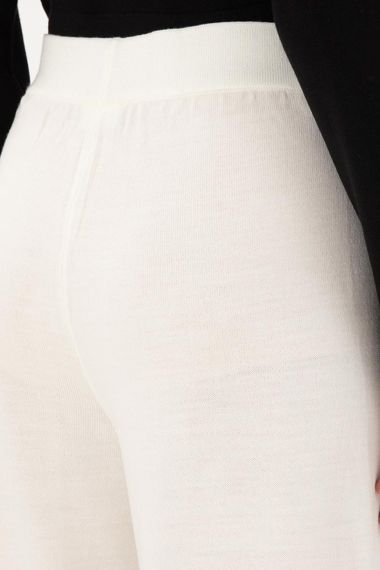 Kadın Kum Loose Fit Triko Pantolon - 50297151012