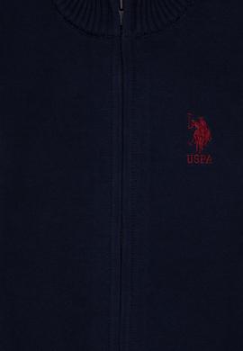 Erkek Çocuk Lacivert Fermuarlı Triko Hırka - 50295560006