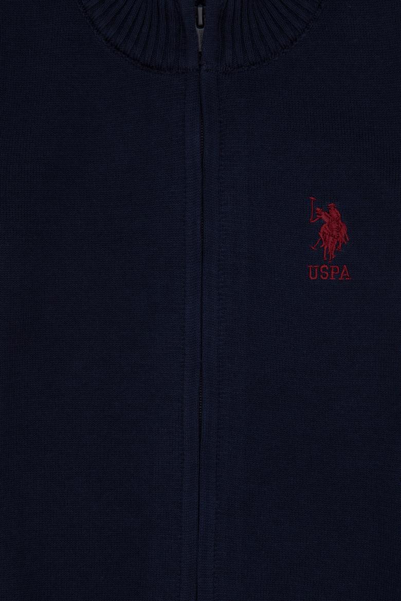 Erkek Çocuk Lacivert Fermuarlı Triko Hırka - 50295560006