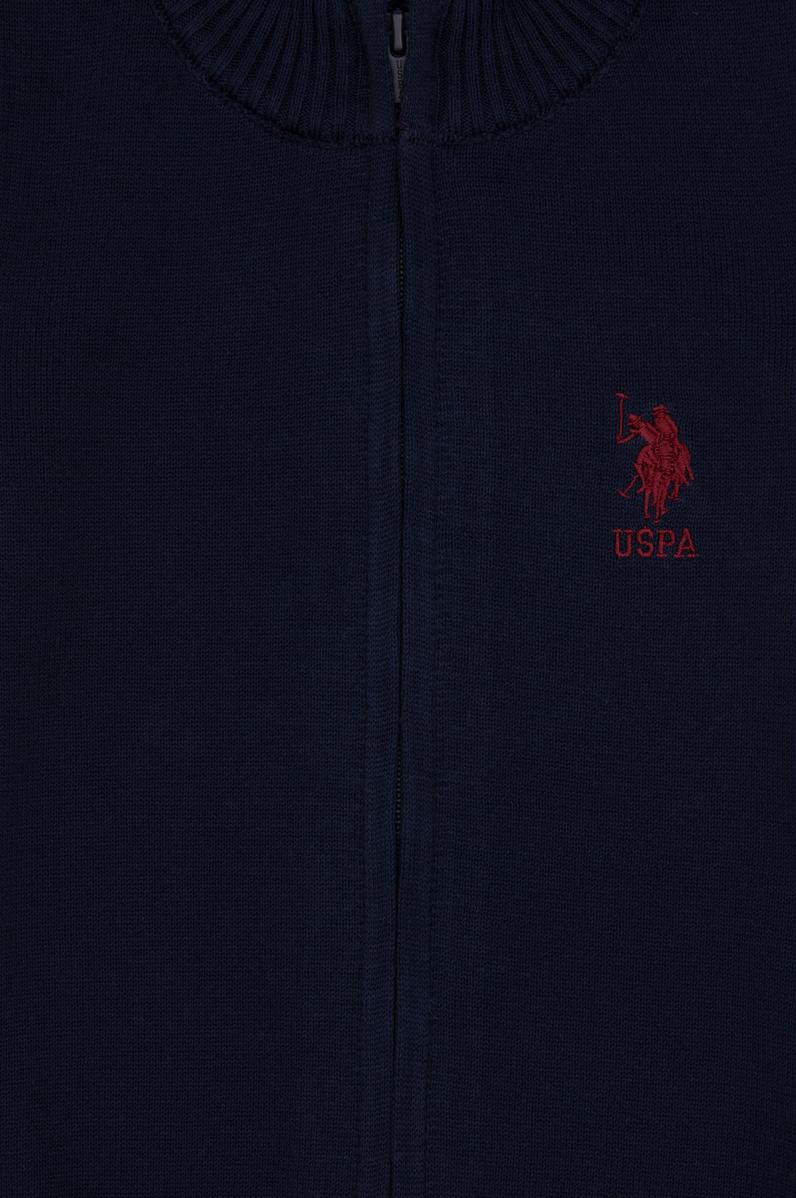 Erkek Çocuk Lacivert Fermuarlı Triko Hırka