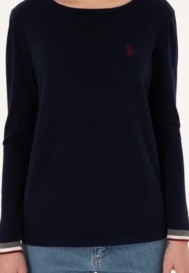 Kadın Lacivert Bisiklet Yaka Kazak - 50297133005