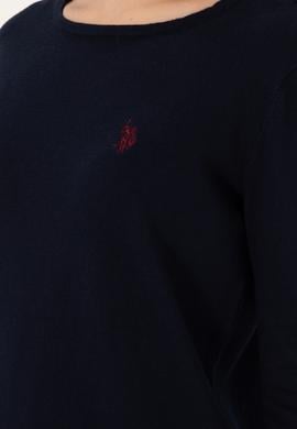 Kadın Lacivert Bisiklet Yaka Kazak - 50297133005